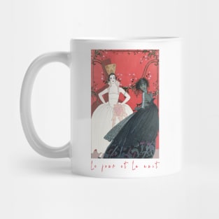 Vintage french fashion illustration the sun and the moon Mug